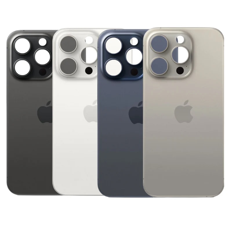 Complete Set Back Glass /w Camera Lens and Bezel with Magnetism Ring+Metal Plate  | iPhone 15 Pro Max  - All Colours
