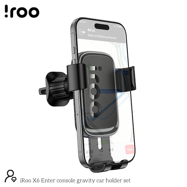 iRoo X6 | Gravity phone holder for Car Windscreen/Dashboard/Air Vent
