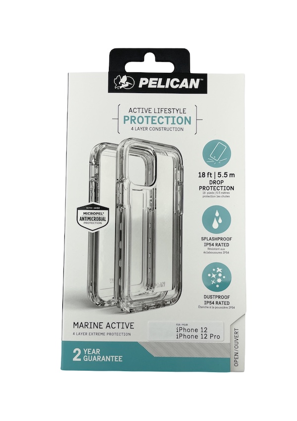 [KW6-01] Pelican Marine Active 5.5m Drop Protection | iPhone 12 Pro Max (6.7) - Clear