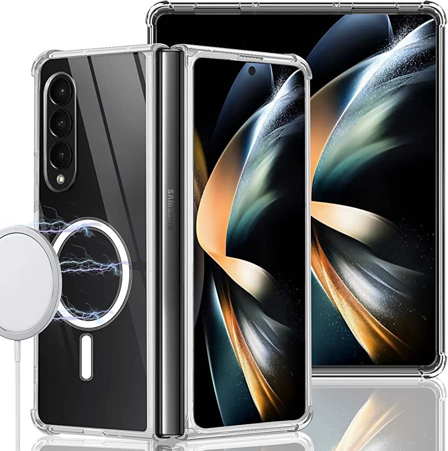 [FW11-3] Coco Heavy Duty Clear Case work with MagSafe | Samsung Fold 4