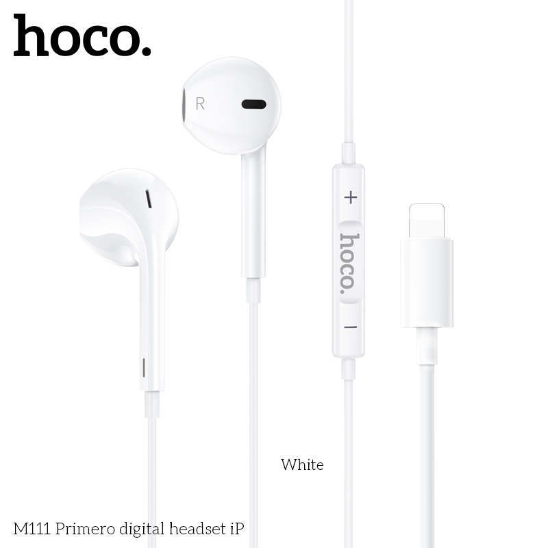 Hoco M111 Primero | Digital headset - Lightning Connector [Replaced by iRoo C1L]