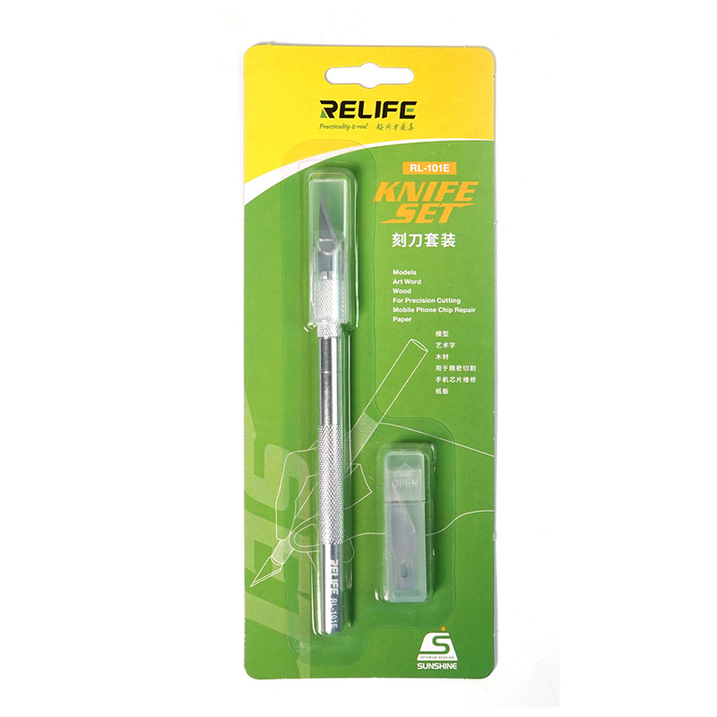 [TOL2-2] RELIFE RL-101E Blade Carving Knife Set for IC Chip BGA Motherboard Hard Drive PCB Circuit Board Repair Tools