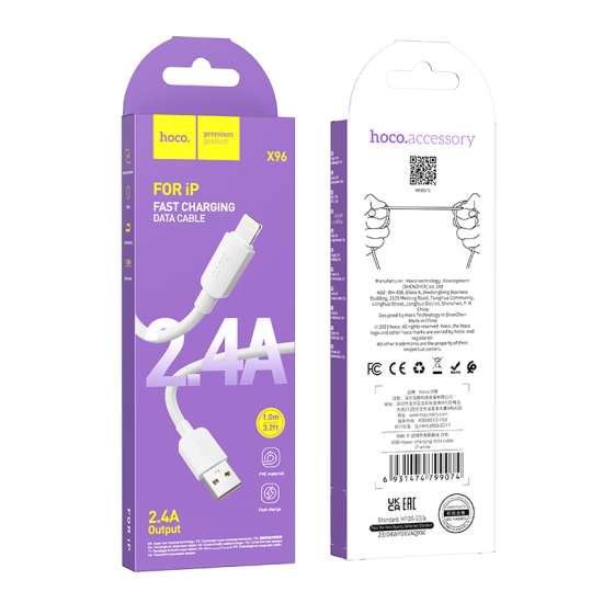 Hoco X96 Hyper Cable | USB-A to Lightning - 1M