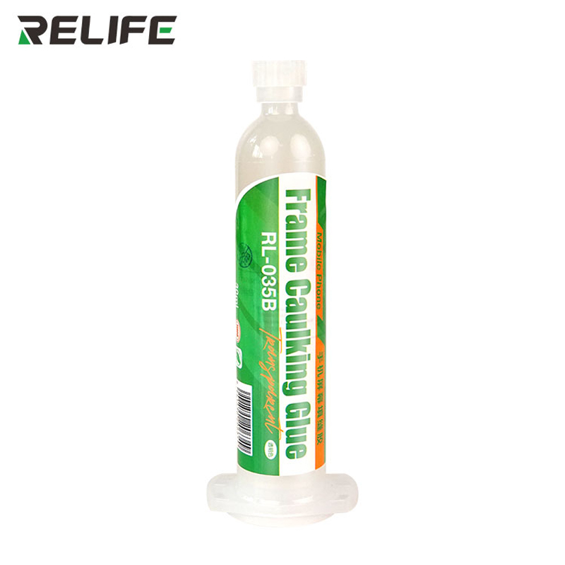 [TOL1-4] RELIFE RL-035B 30ML Frame Screen Caulking Glue for Mobile Phone Repair White