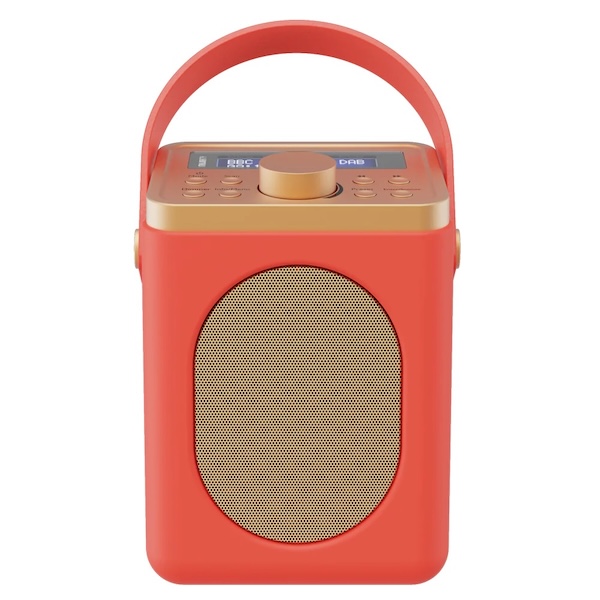 Majority Little Shelford Bluetooth Speaker/ Digital Alarm Clock/DAB Radio - Red