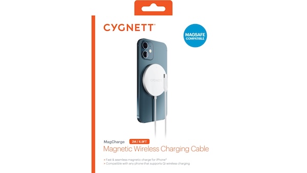 Cygnett MagCharge MagSafe | 15W Wireless Charger for iPhone/Airpods - 2M Cable