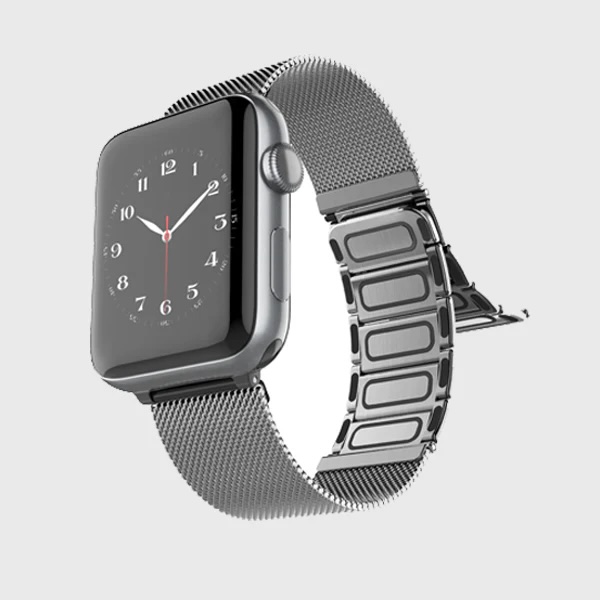 Raptic Classic Plus Mag Milanese Band | Apple Watch 42/44/45/49 - Silver