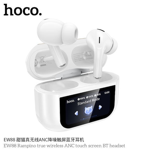 Hoco EW88 | Rampino true wireless ANC touch screen BT headset