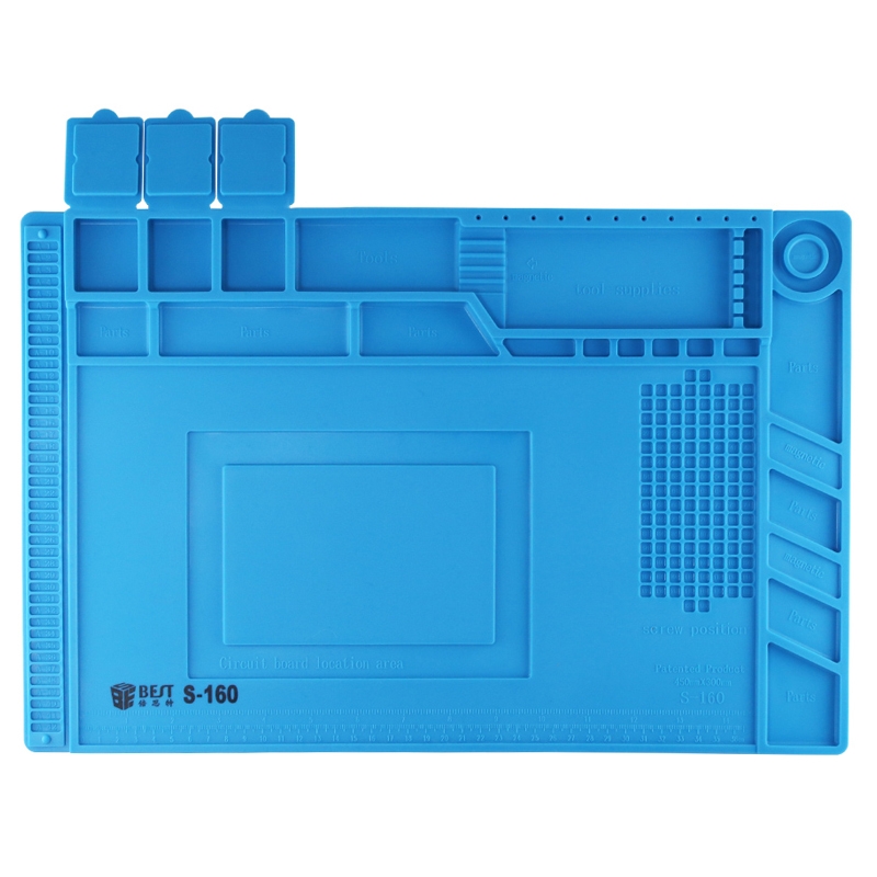 Best S-160 Heat-resistant Silicone Insulation Repair Mat Blue