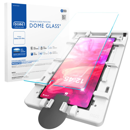 Korean Whitestone UV Dome Glass | Samsung S25 Ultra – Ultrasonic FingerPrint [2PACK GLASS]