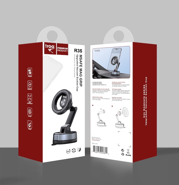 iRoo R35 | Dashboard/Windscreen Super Strong MSafe Car Holder