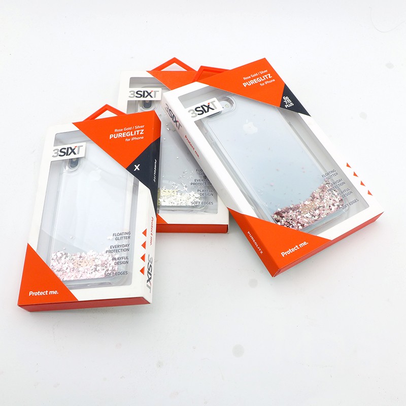 [FW7-28] 3SIXT PureGlitz Waterfall | iPhone 6/7/8 Plus - Silver