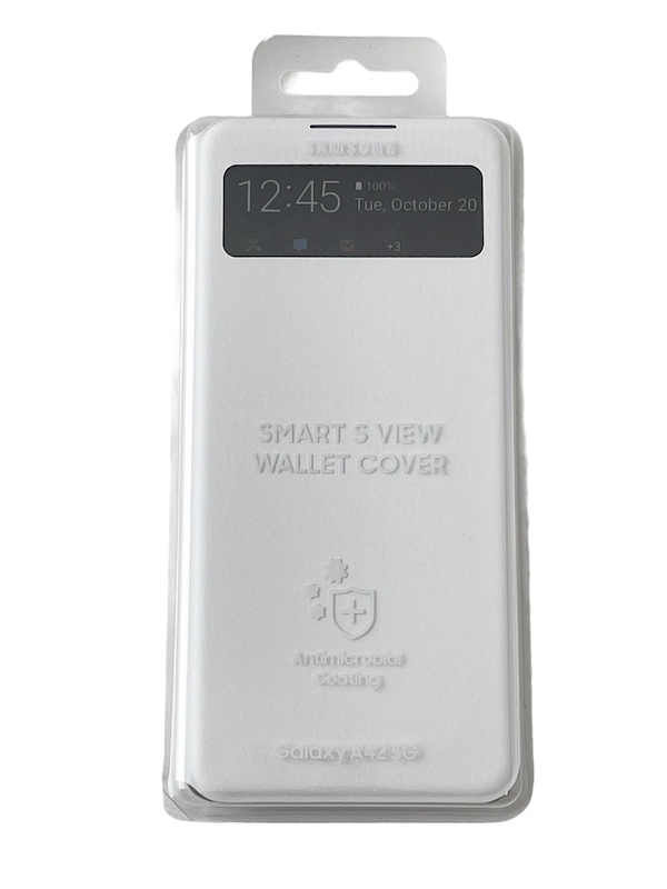 [FW7-36] Genuine Samsung Smart S View Wallet Cover | Samsung A42 5G - White