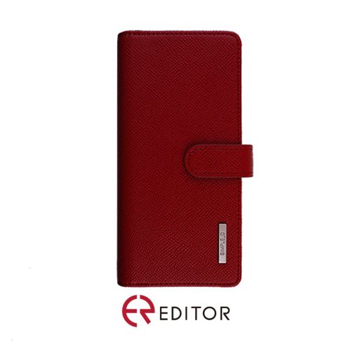 [FW8-11] Korean Simple D Double Folio | Samsung S22 Ultra (6.9) – Red